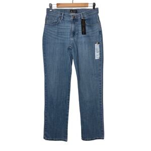 NWT LEE Straight Leg Relaxed Fit Mid Rise Jeans Woman's Size 8